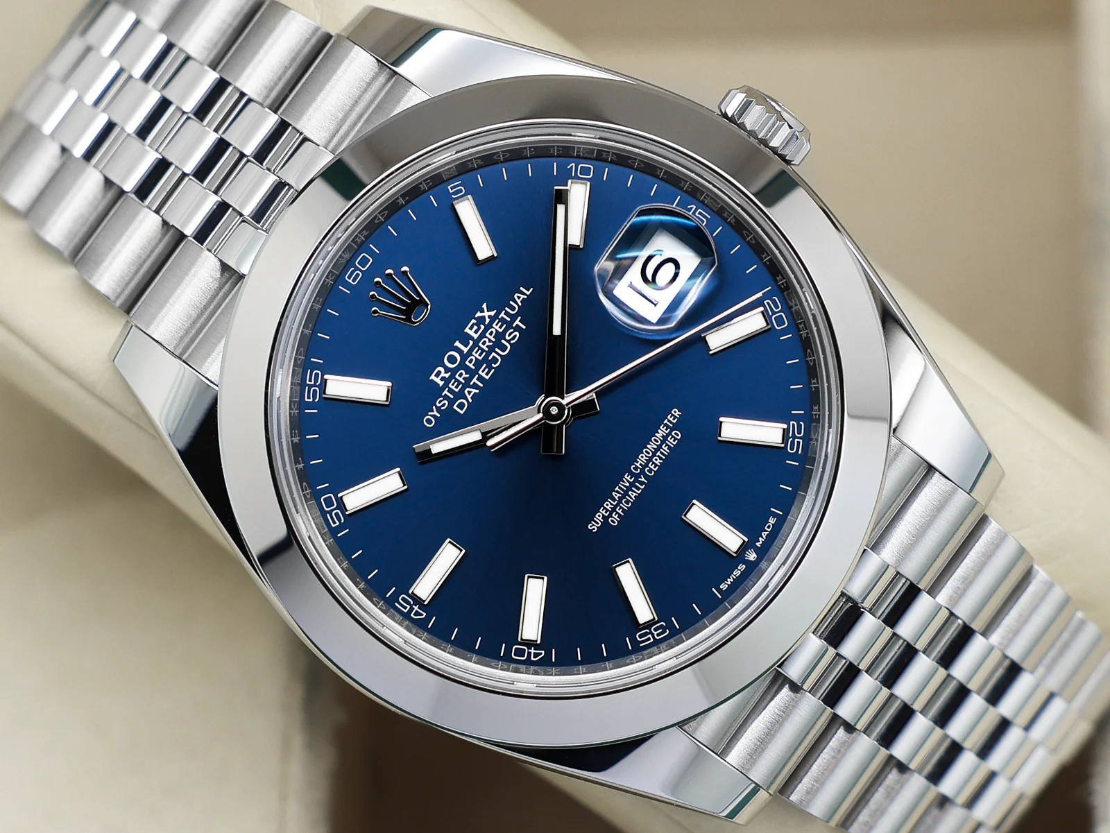 GENTS ROLEX DATEJUST 41mm 126300 STAINLESS STEEL BLUE DIAL UNWORN 2026 UK B&P