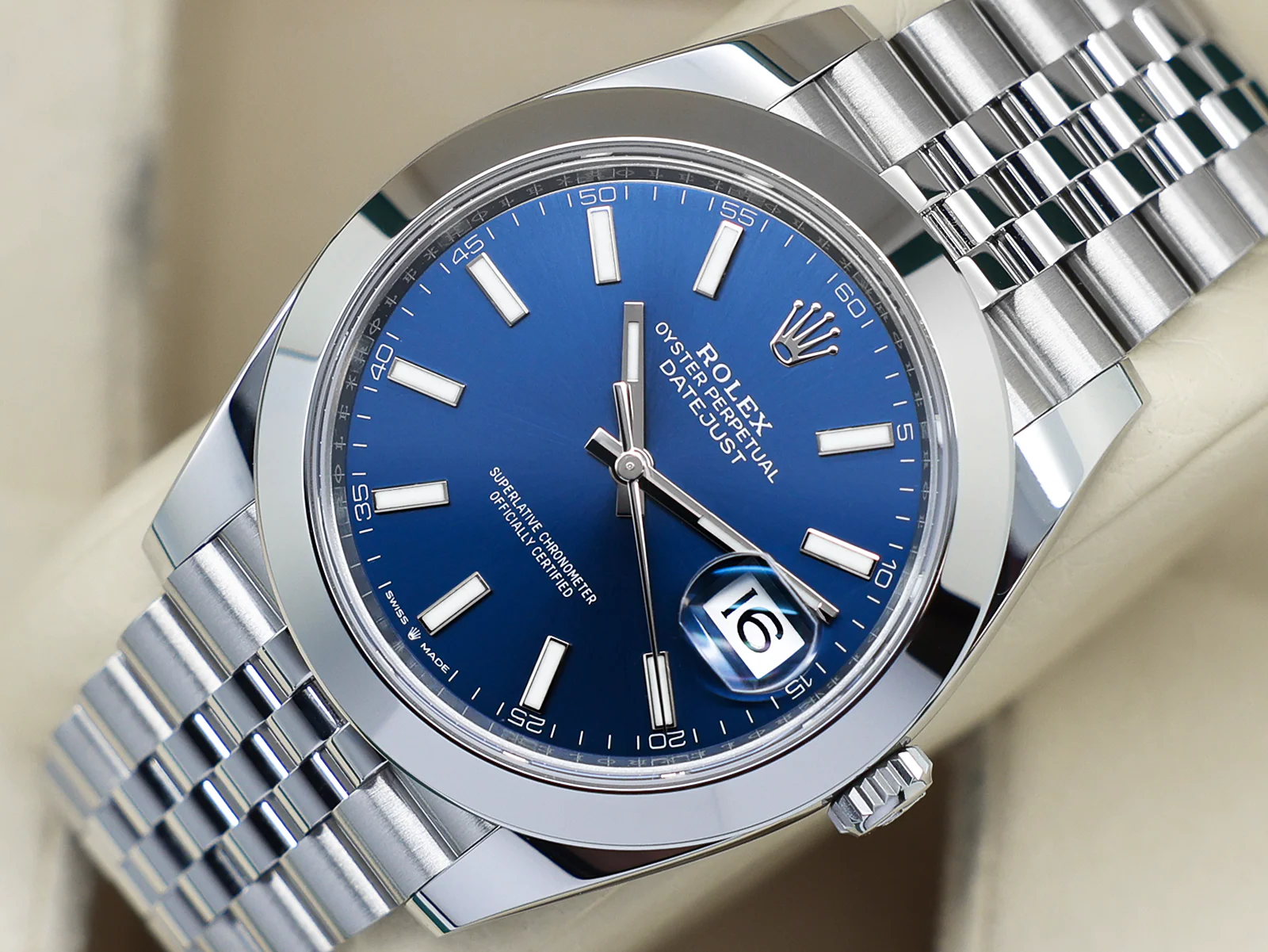 GENTS ROLEX DATEJUST 41mm 126300 STAINLESS STEEL BLUE DIAL UNWORN 2026 UK B&P - Image 3