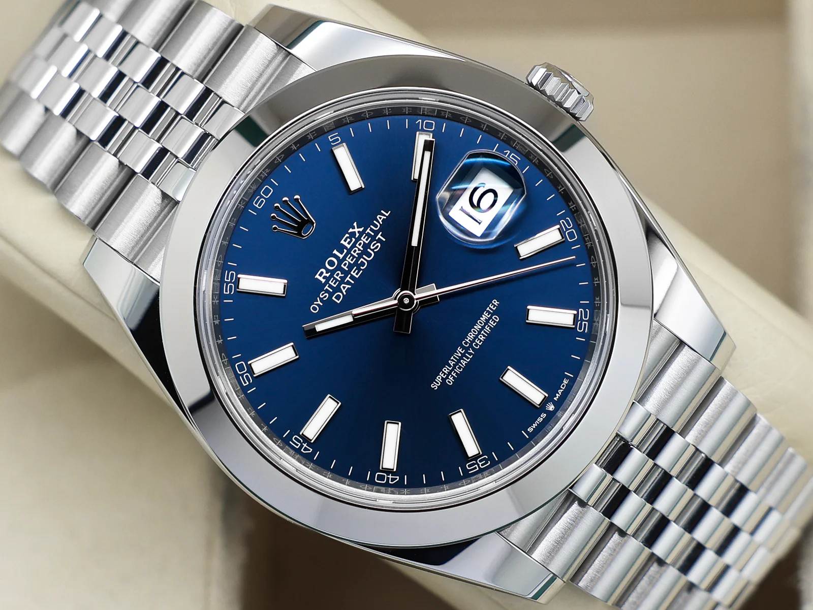 GENTS ROLEX DATEJUST 41mm 126300 STAINLESS STEEL BLUE DIAL UNWORN 2026 UK B&P - Image 6