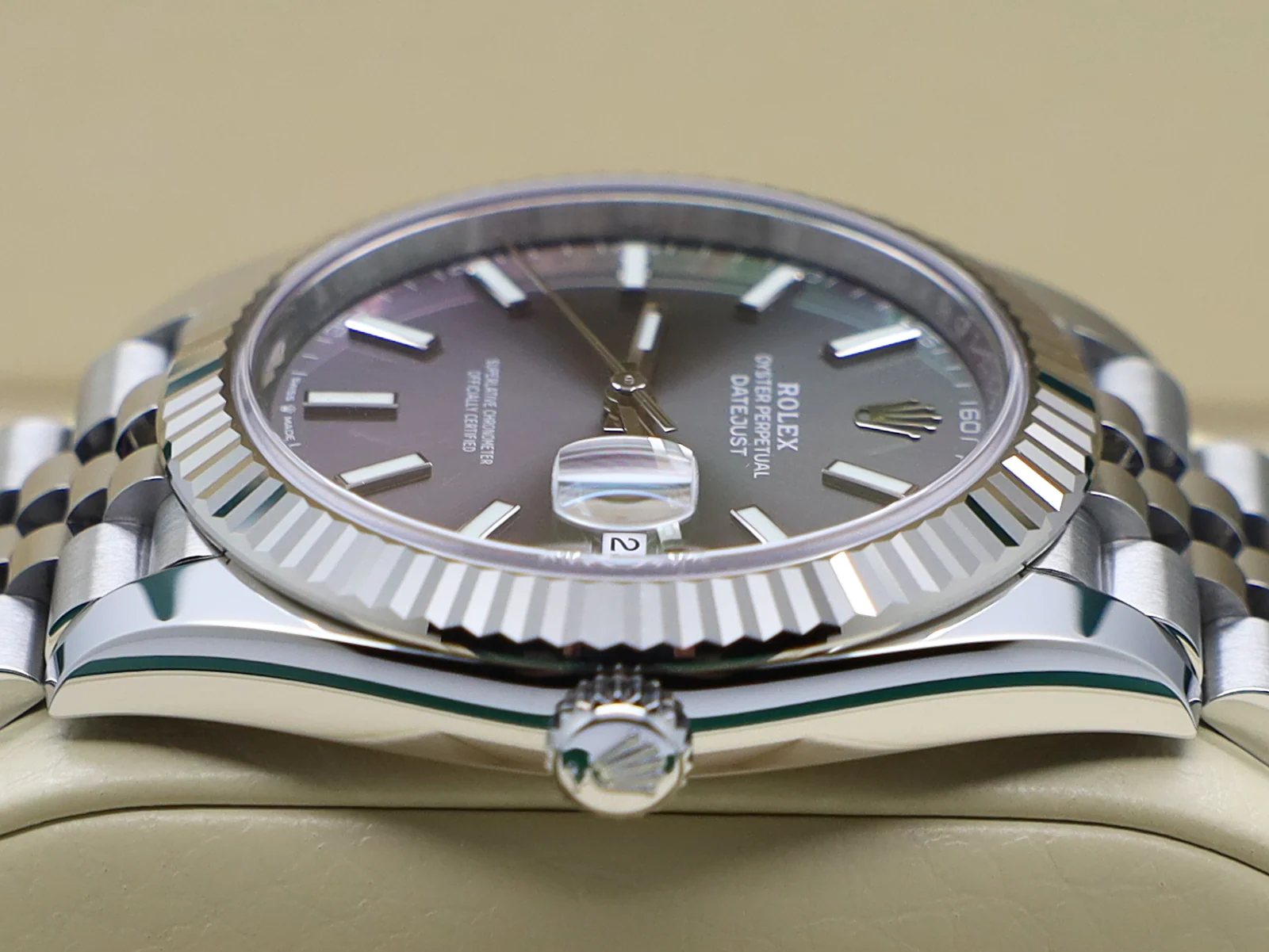 GENTS ROLEX DATEJUST 41mm 126334 STAINLESS STEEL RHODIUM DIAL WARRANTY 2021 UK B&P - Image 7