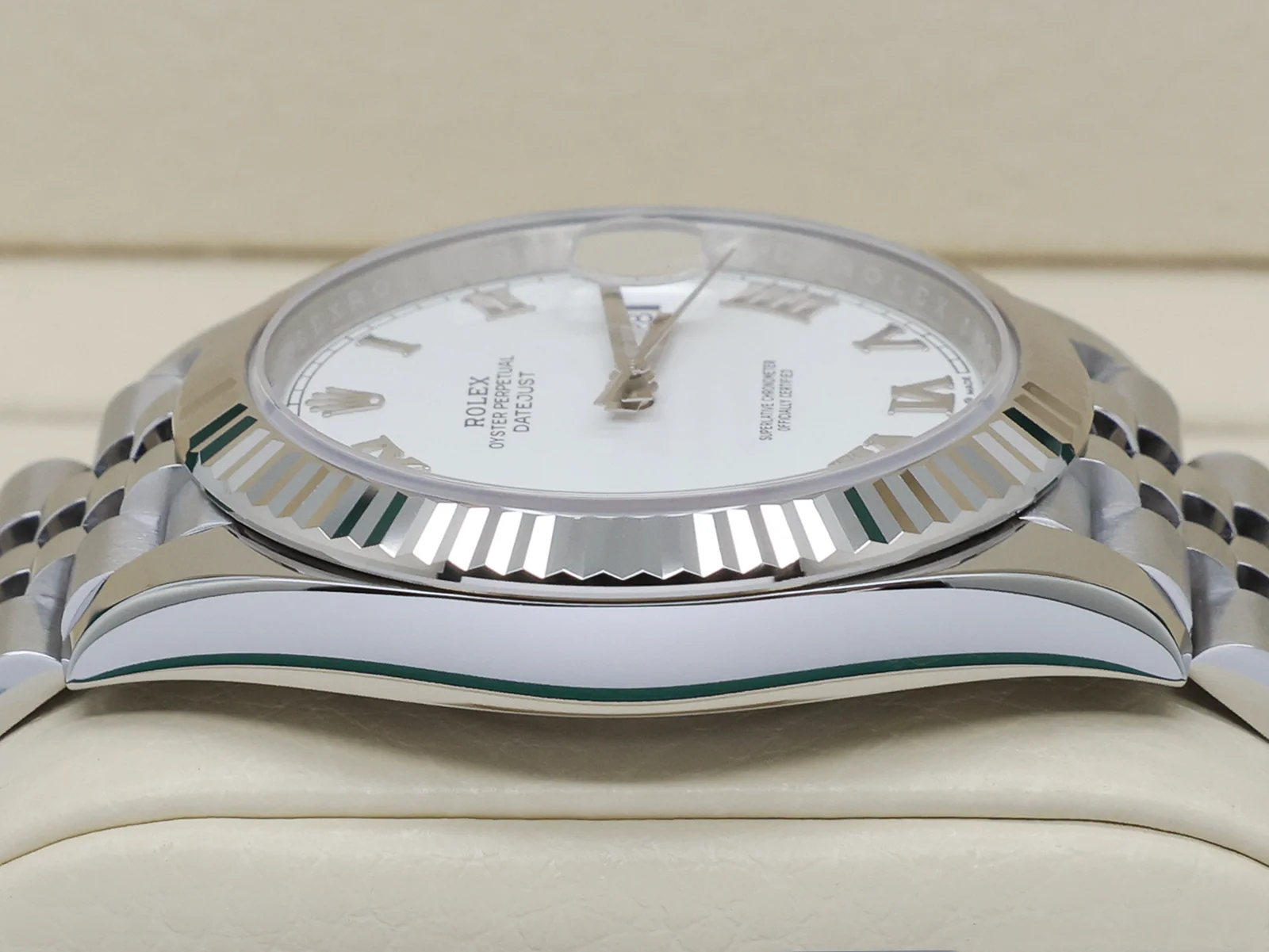 GENTS ROLEX DATEJUST 41mm 126334 STAINLESS STEEL WHITE DIAL WARRANTY 2022 UK B&P - Image 7