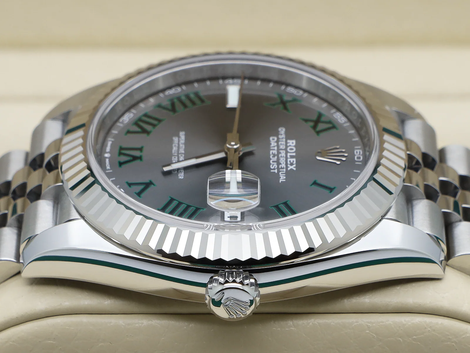 GENTS ROLEX DATEJUST 41mm 126334 STAINLESS STEEL WIMBLEDON DIAL UNWORN 2025 UK B&P - Image 6