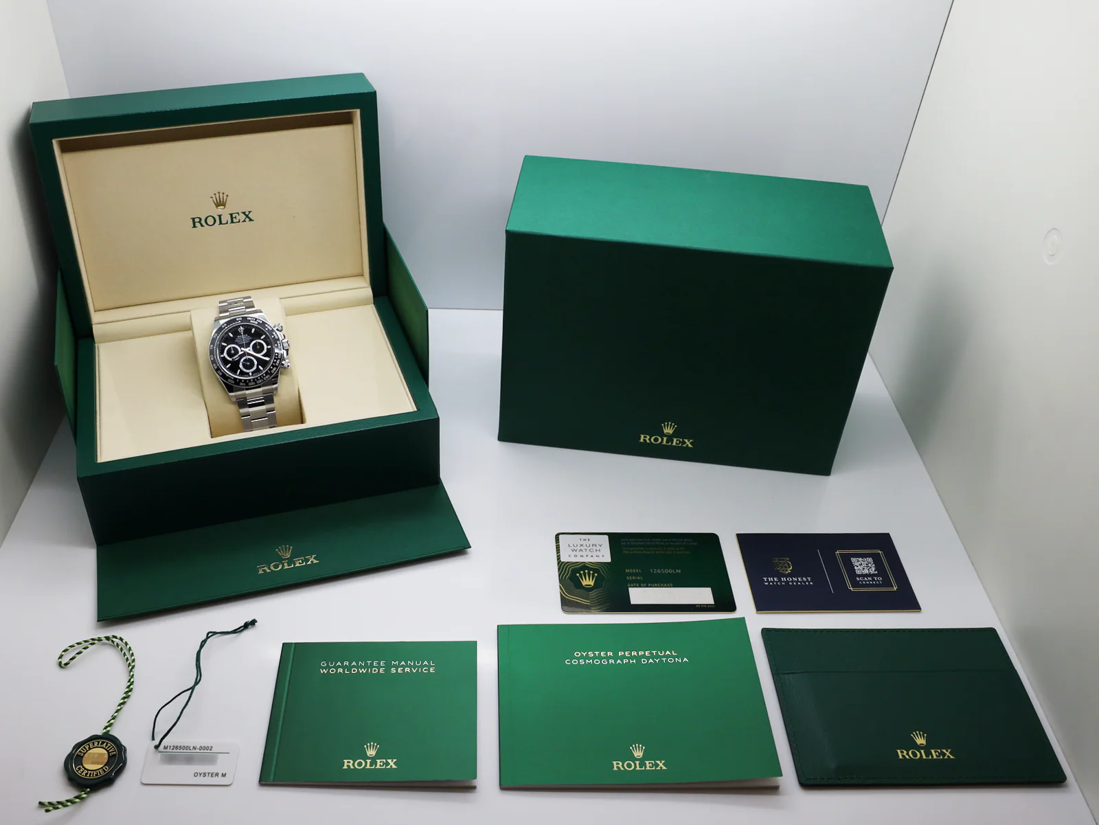 GENTS ROLEX DAYTONA 126500LN STAINLESS STEEL BLACK DIAL NEW MODEL UNWORN 2025 UK B&P - Image 2