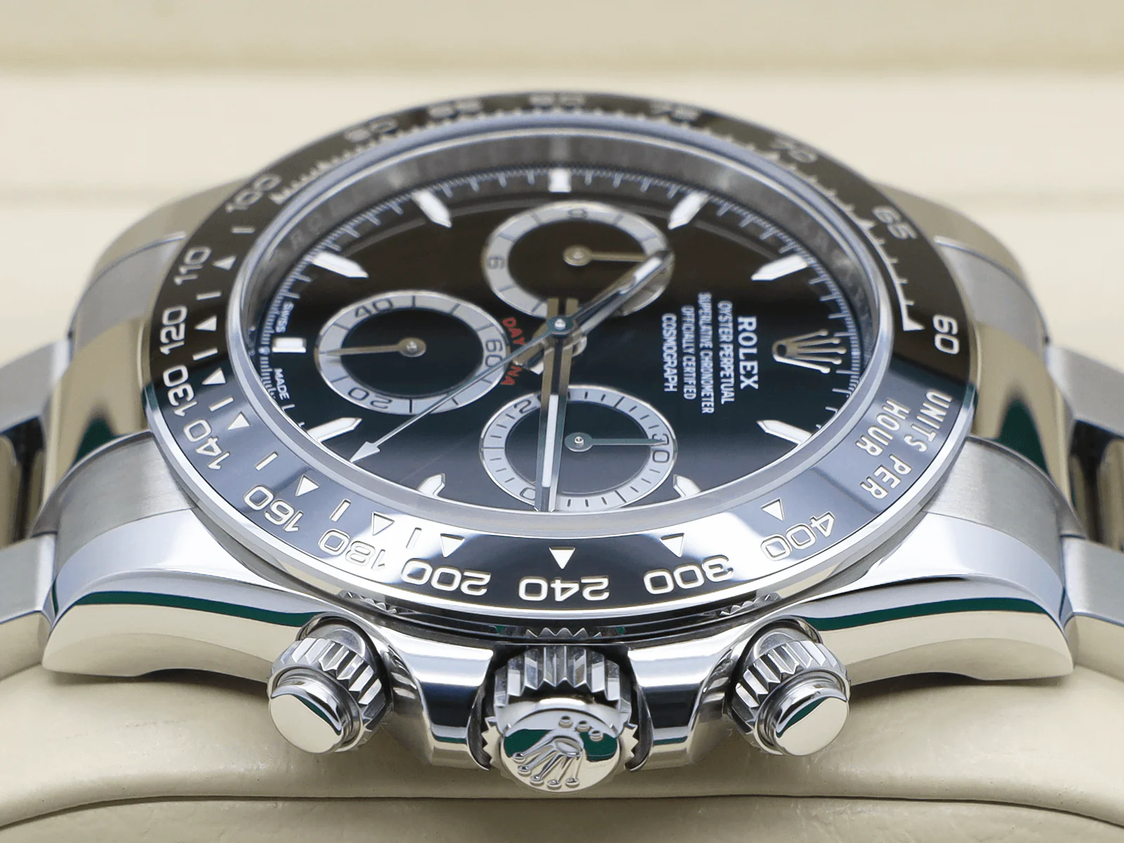 GENTS ROLEX DAYTONA 126500LN STAINLESS STEEL BLACK DIAL NEW MODEL UNWORN 2025 UK B&P - Image 4