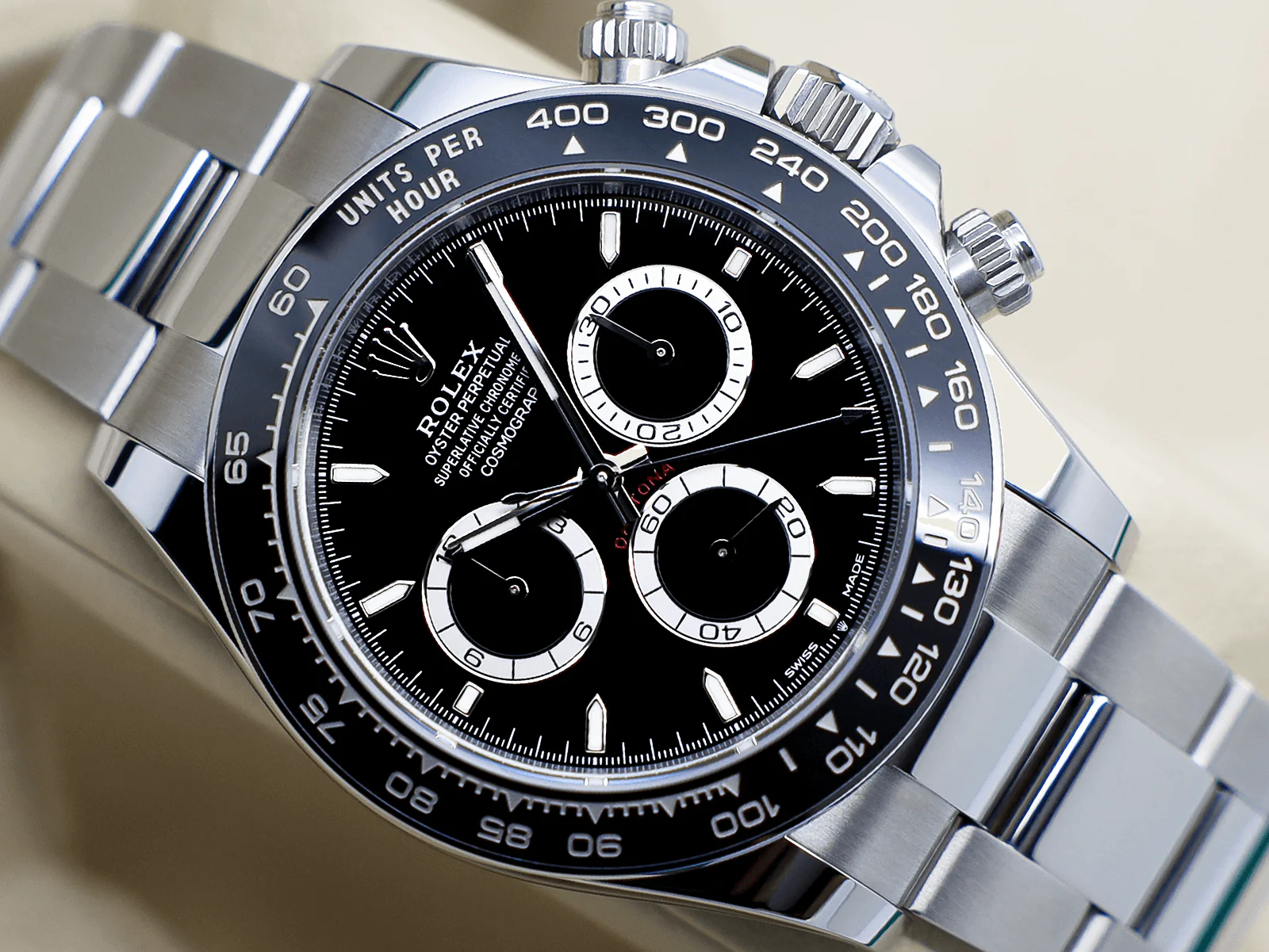 GENTS ROLEX DAYTONA 126500LN STAINLESS STEEL BLACK DIAL NEW MODEL UNWORN 2025 UK B&P - Image 6