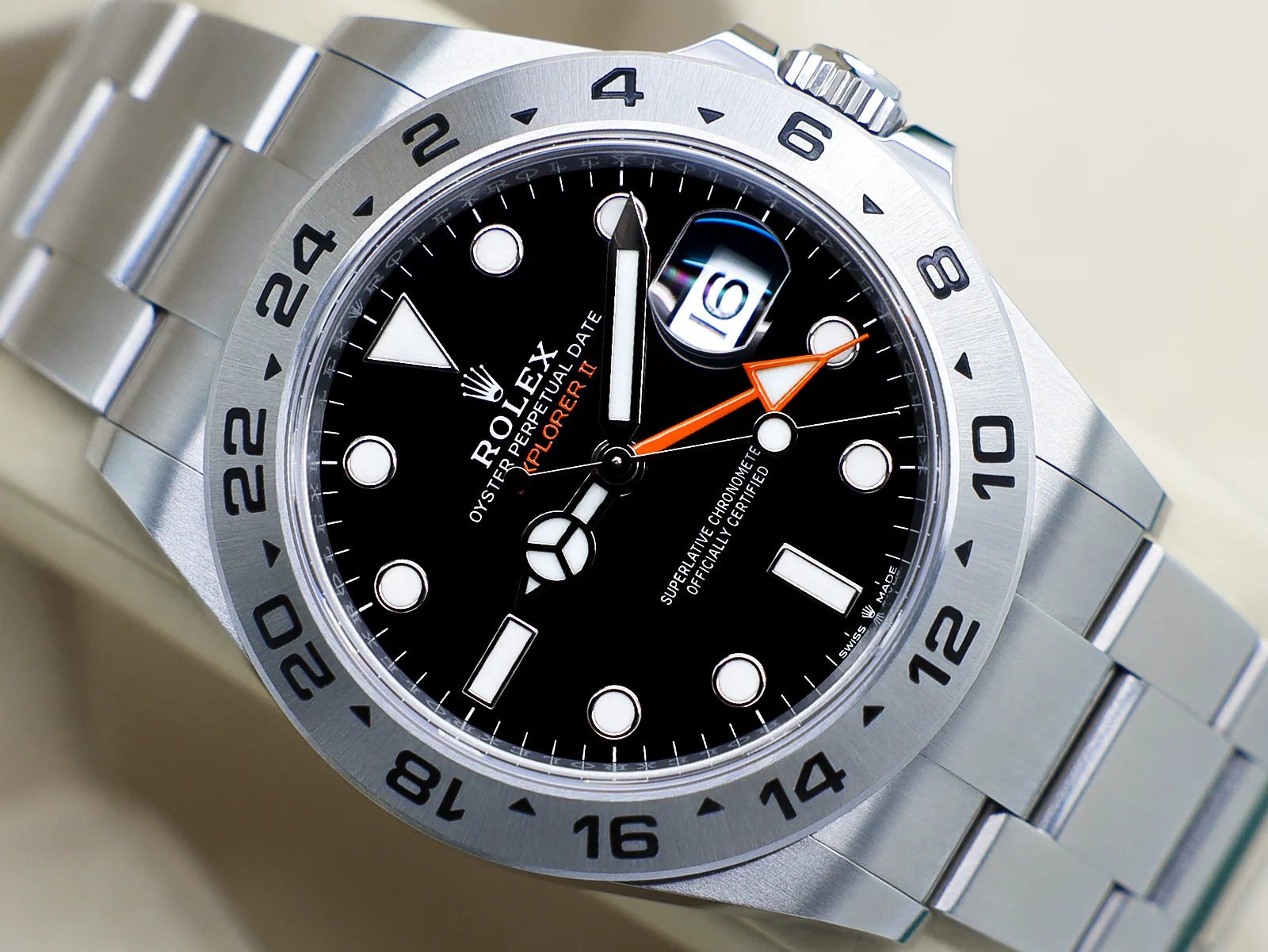 GENTS ROLEX EXPLORER II 42mm 226570 STAINLESS STEEL BLACK DIAL WARRANTY 2022 UK B&P