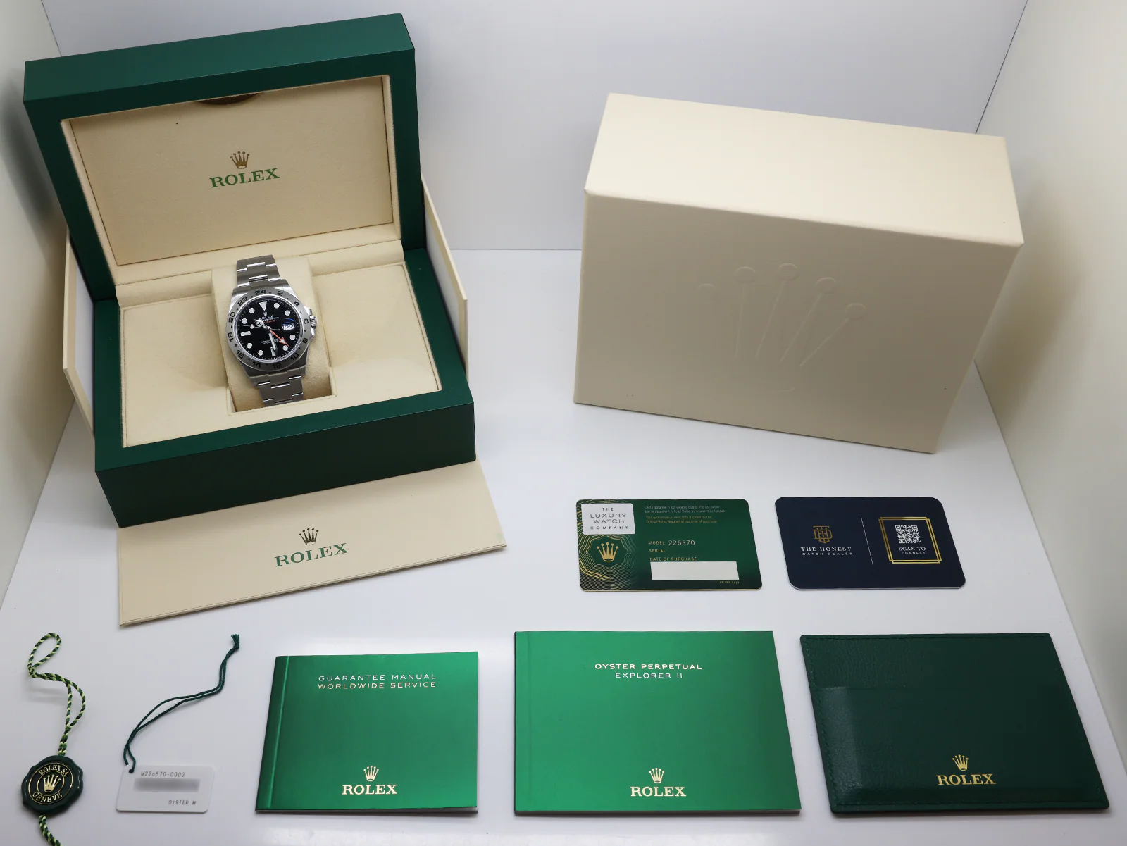 GENTS ROLEX EXPLORER II 42mm 226570 STAINLESS STEEL BLACK DIAL WARRANTY 2022 UK B&P - Image 2