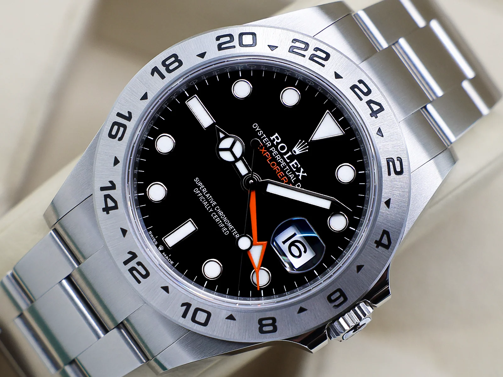GENTS ROLEX EXPLORER II 42mm 226570 STAINLESS STEEL BLACK DIAL WARRANTY 2022 UK B&P - Image 3