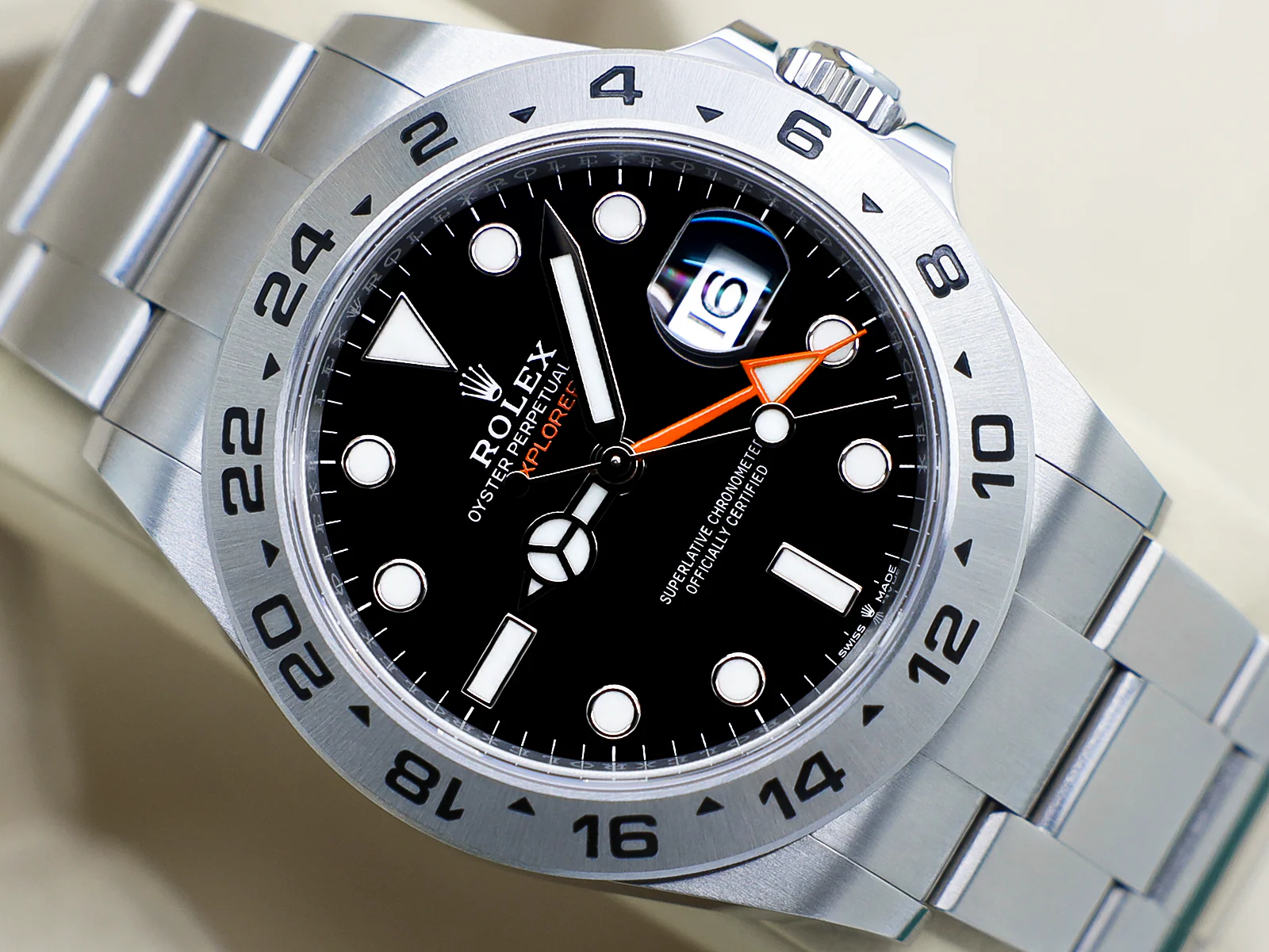GENTS ROLEX EXPLORER II 42mm 226570 STAINLESS STEEL BLACK DIAL WARRANTY 2022 UK B&P - Image 6