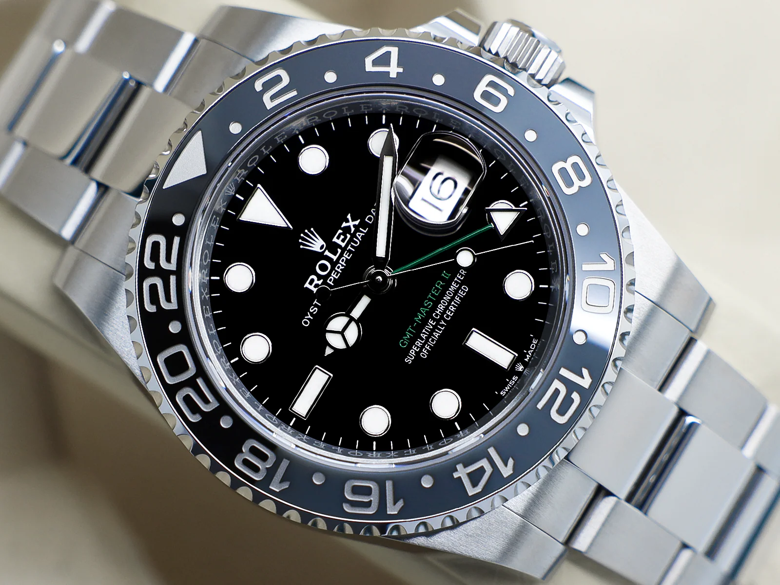 GENTS ROLEX GMT-MASTER II BRUCE WAYNE 126710GRNR STAINLESS STEEL WARRANTY 2024 UK B&P - Image 6