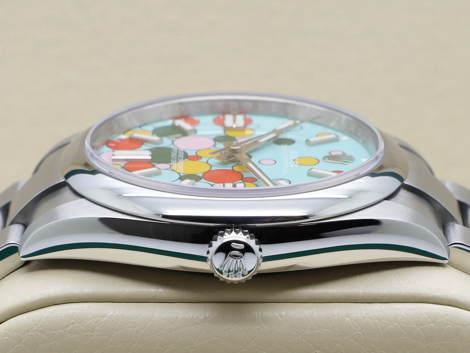 GENTS ROLEX OYSTER PERPETUAL 41mm 124300 STAINLESS STEEL CELEBRATION DIAL WARRANTY 2023 UK B&P - Image 4