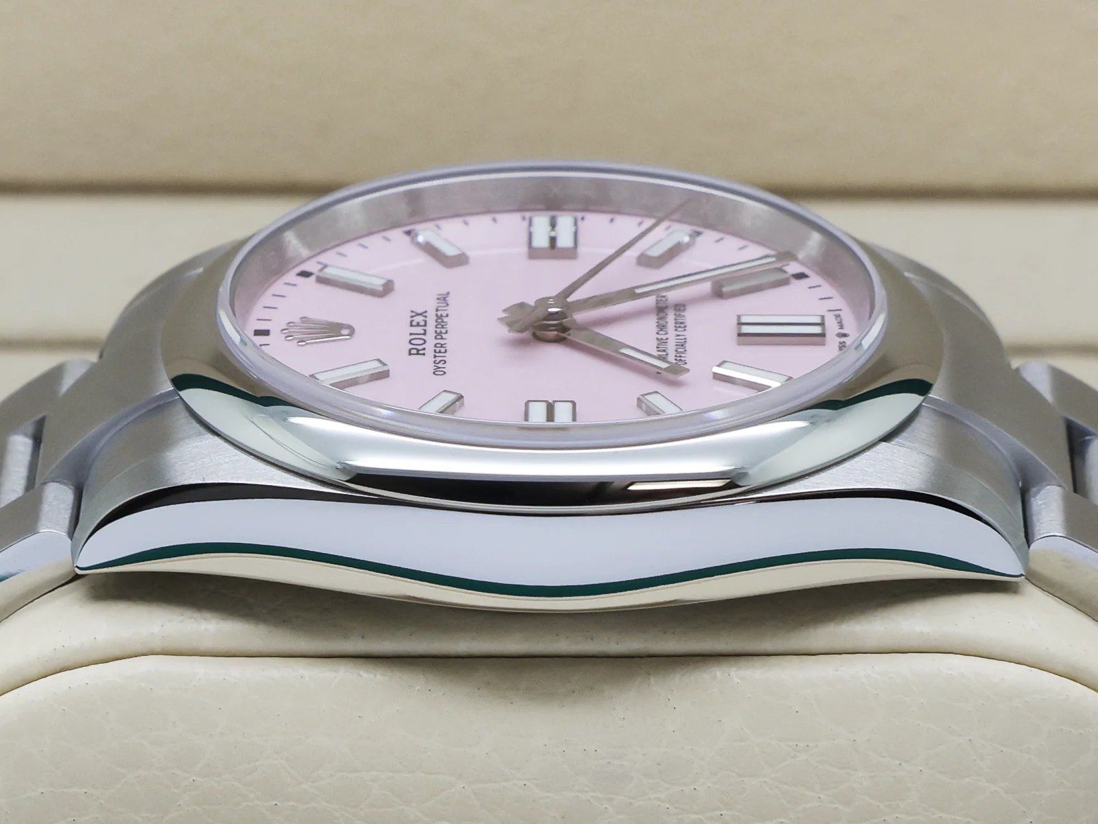 GENTS ROLEX OYSTER PERPETUAL 41mm 134300 STAINLESS STEEL CANDY PINK DIAL UNWORN 2026 UK B&P - Image 4