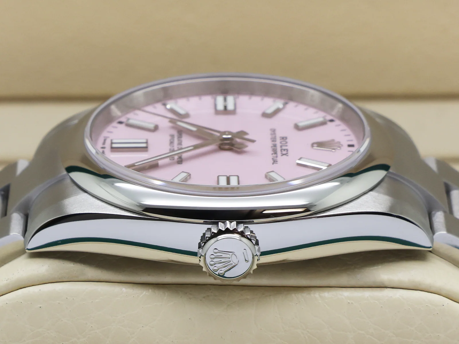 GENTS ROLEX OYSTER PERPETUAL 41mm 134300 STAINLESS STEEL CANDY PINK DIAL UNWORN 2026 UK B&P - Image 7