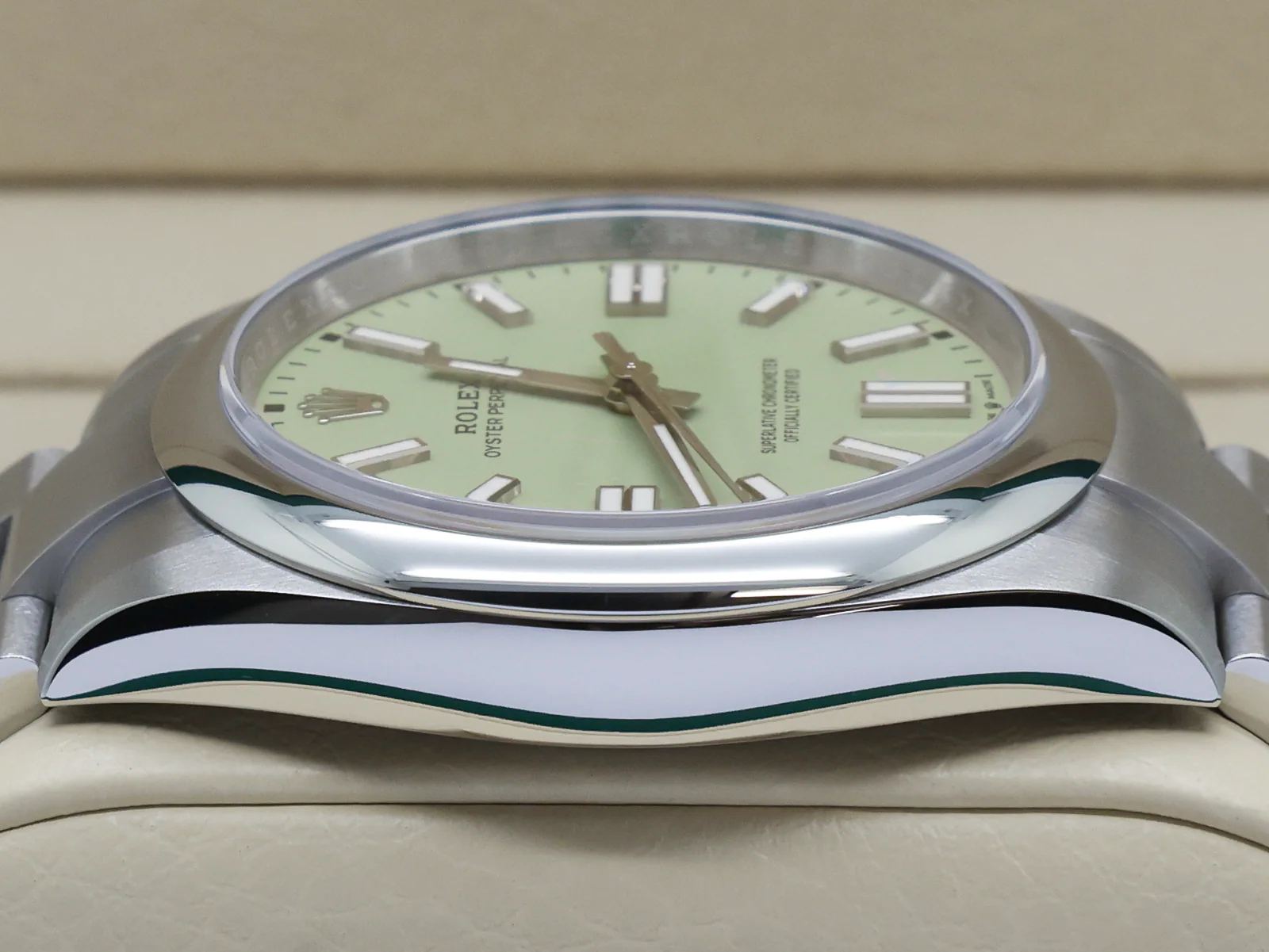 GENTS ROLEX OYSTER PERPETUAL 41mm 134300 STAINLESS STEEL PISTACHIO DIAL UNWORN 2026 UK B&P - Image 7