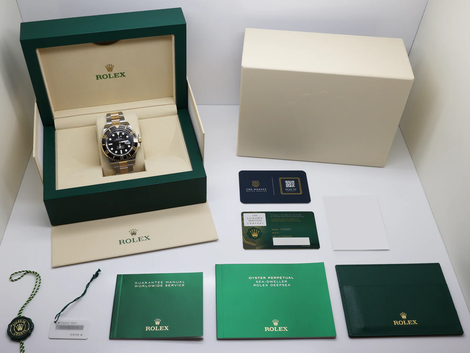 GENTS ROLEX SEA-DWELLER 43mm 126603 YELLOW GOLD STAINLESS STEEL WARRANTY 2023 UK B&P - Image 2
