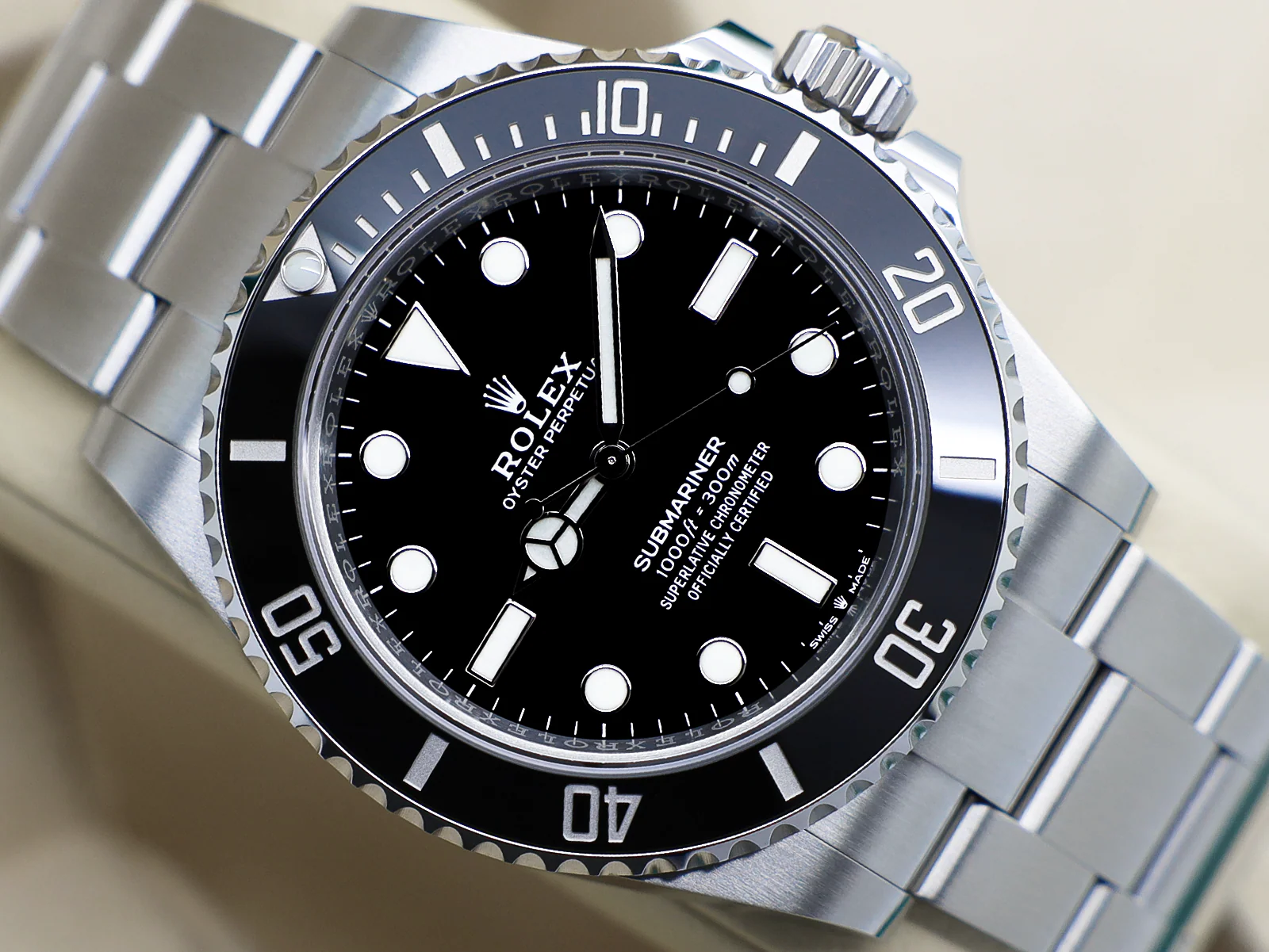 GENTS ROLEX SUBMARINER NON DATE 41mm 124060 STAINLESS STEEL UNWORN 2026 UK B&P