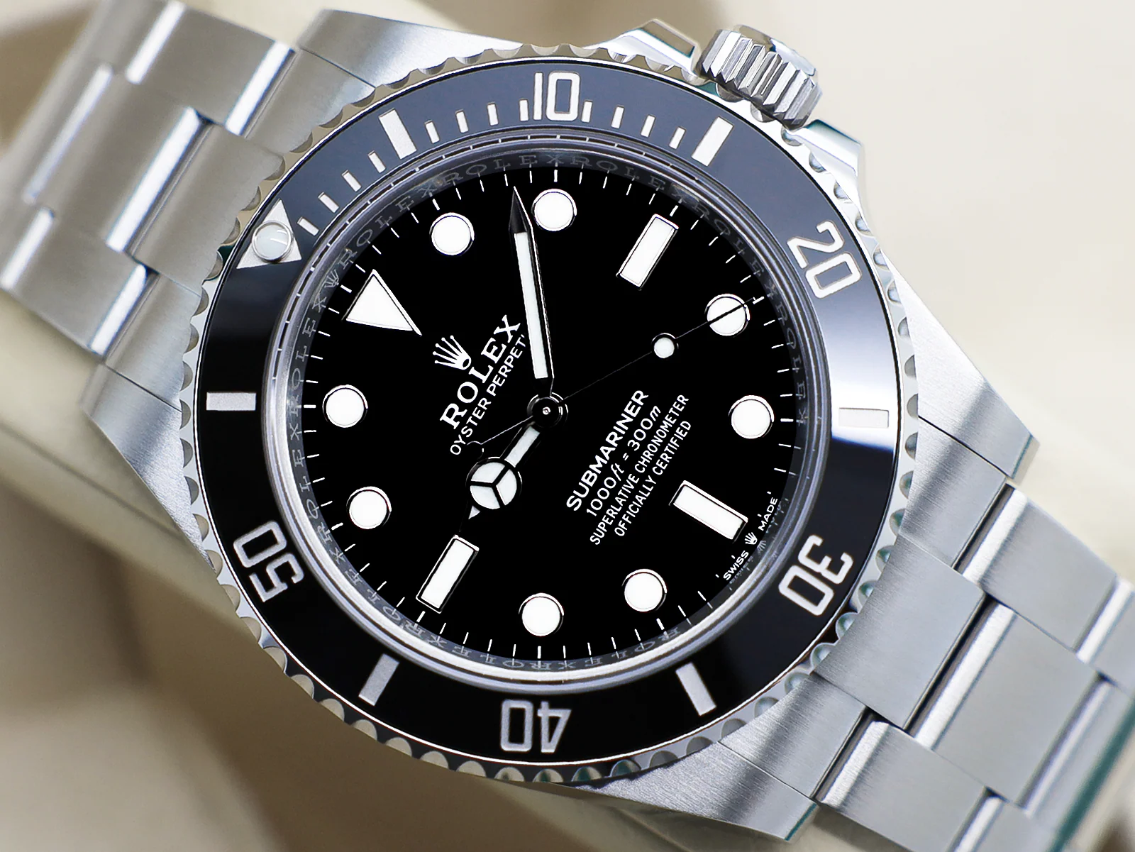 GENTS ROLEX SUBMARINER NON DATE 41mm 124060 STAINLESS STEEL UNWORN 2026 UK B&P - Image 6