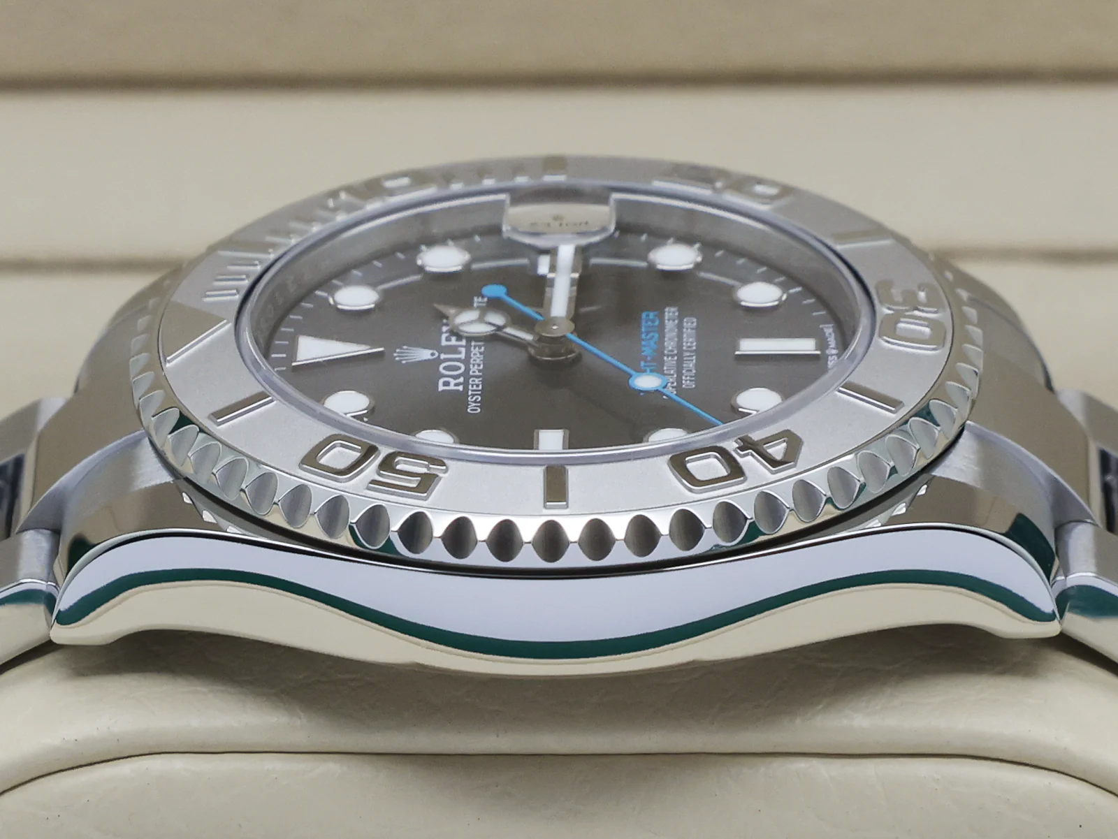 GENTS ROLEX YACHT-MASTER 37MM 268622 STAINLESS STEEL RHODIUM DIAL UNWORN 2022 UK B&P - Image 4