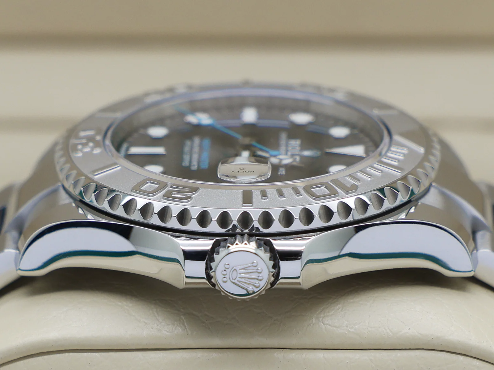 GENTS ROLEX YACHT-MASTER 37MM 268622 STAINLESS STEEL RHODIUM DIAL UNWORN 2022 UK B&P - Image 7