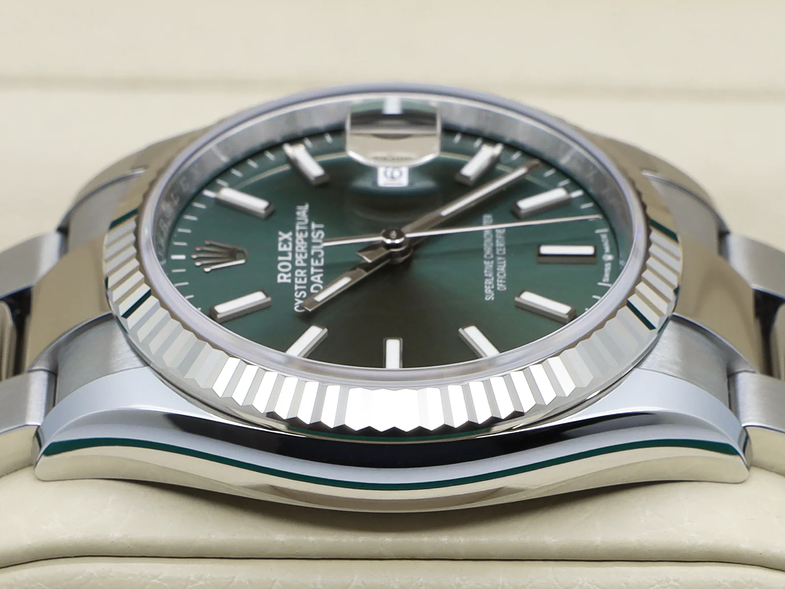 ROLEX DATEJUST 36mm 126234 STAINLESS STEEL MINT GREEN DIAL UNWORN 2026 UK B&P - Image 4