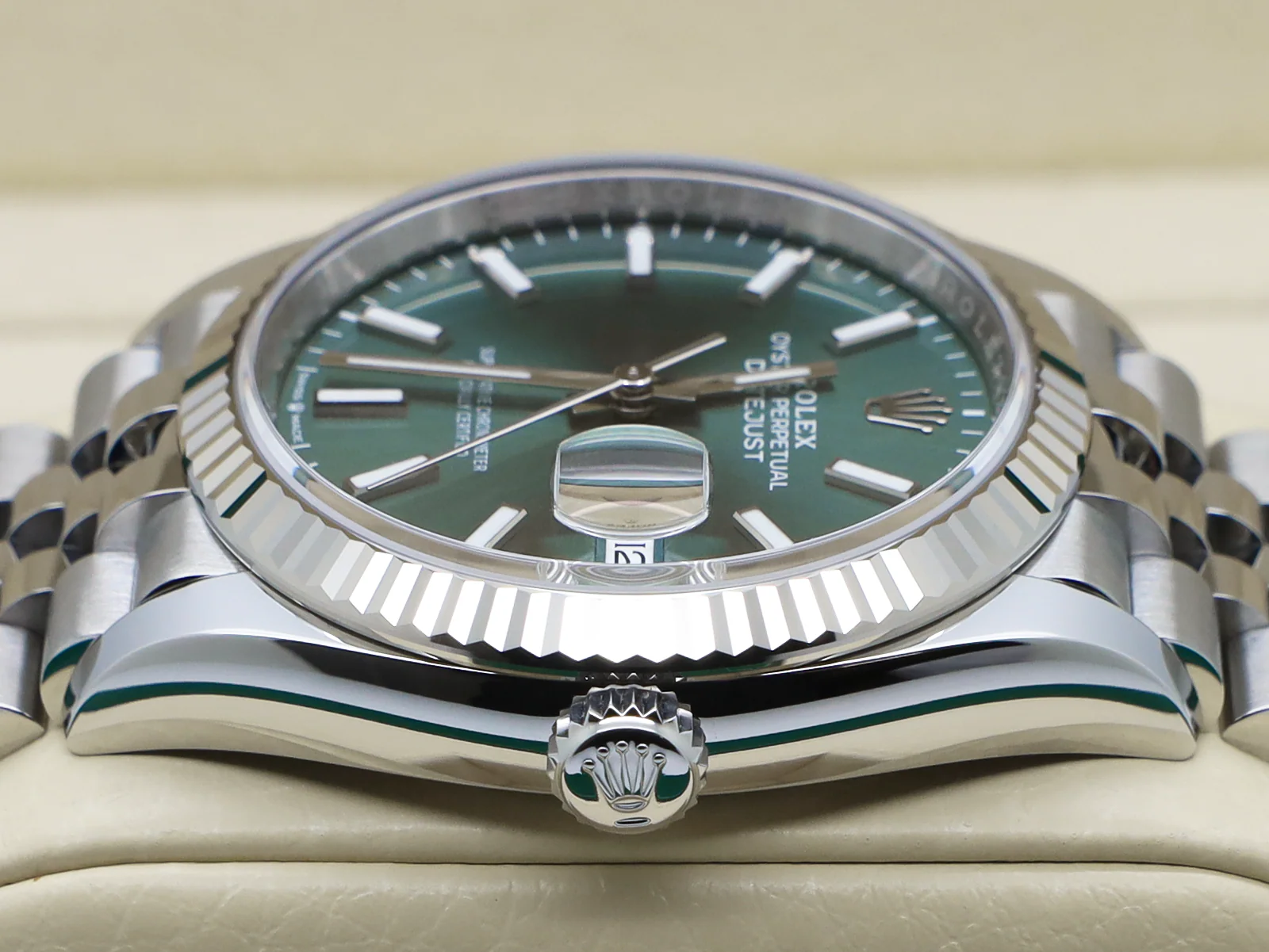 ROLEX DATEJUST 36mm 126234 STAINLESS STEEL MINT GREEN DIAL UNWORN 2026 UK B&P - Image 7