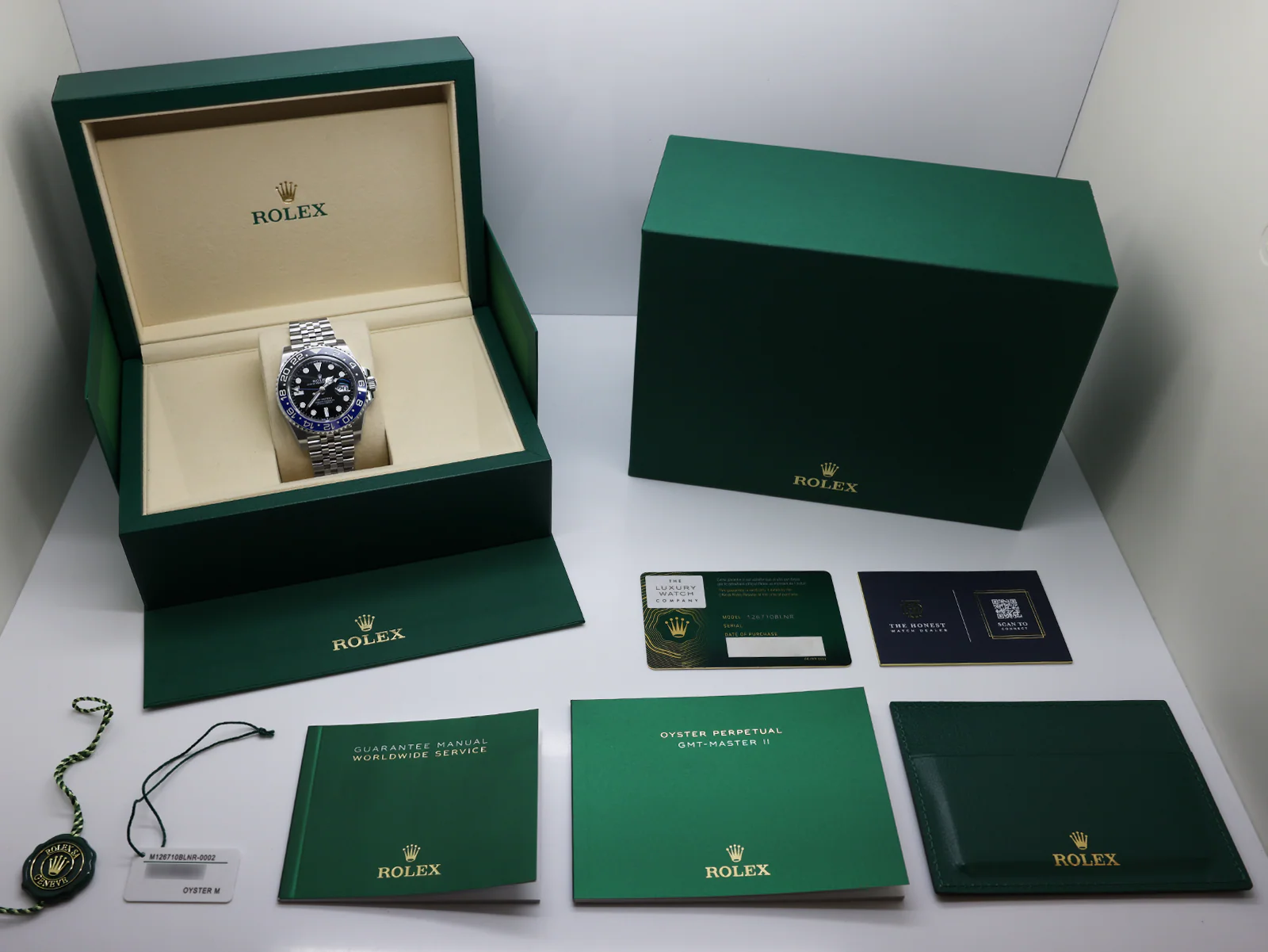 ROLEX GMT-MASTER II BATGIRL 126710BLNR STAINLESS STEEL WARRANTY 2026 B&P - Image 2
