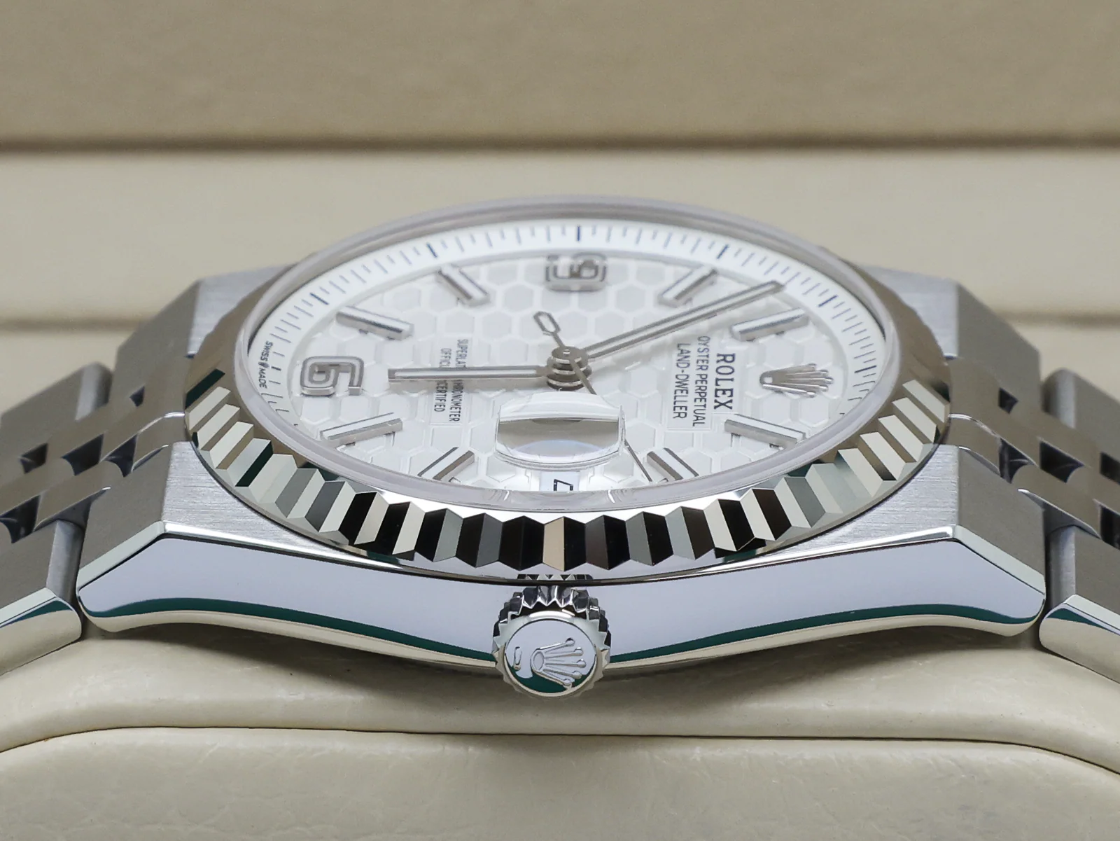 ROLEX LAND-DWELLER 36mm 127234 STAINLESS STEEL WHITE DIAL WARRANTY 2025 UK B&P - Image 7