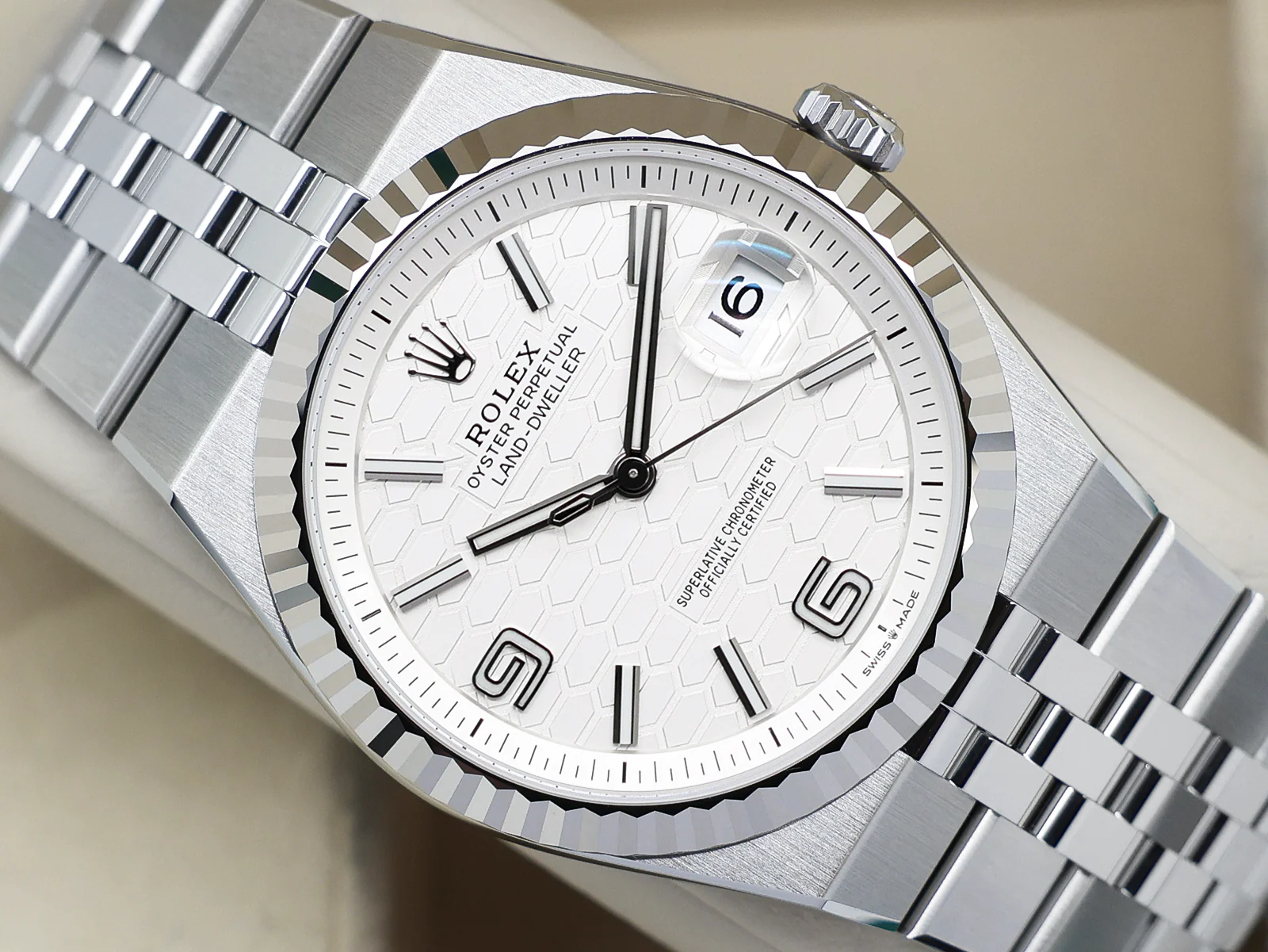 ROLEX LAND-DWELLER 40mm 127334 STAINLESS STEEL WHITE DIAL UNWORN 2026 UK B&P - Image 6