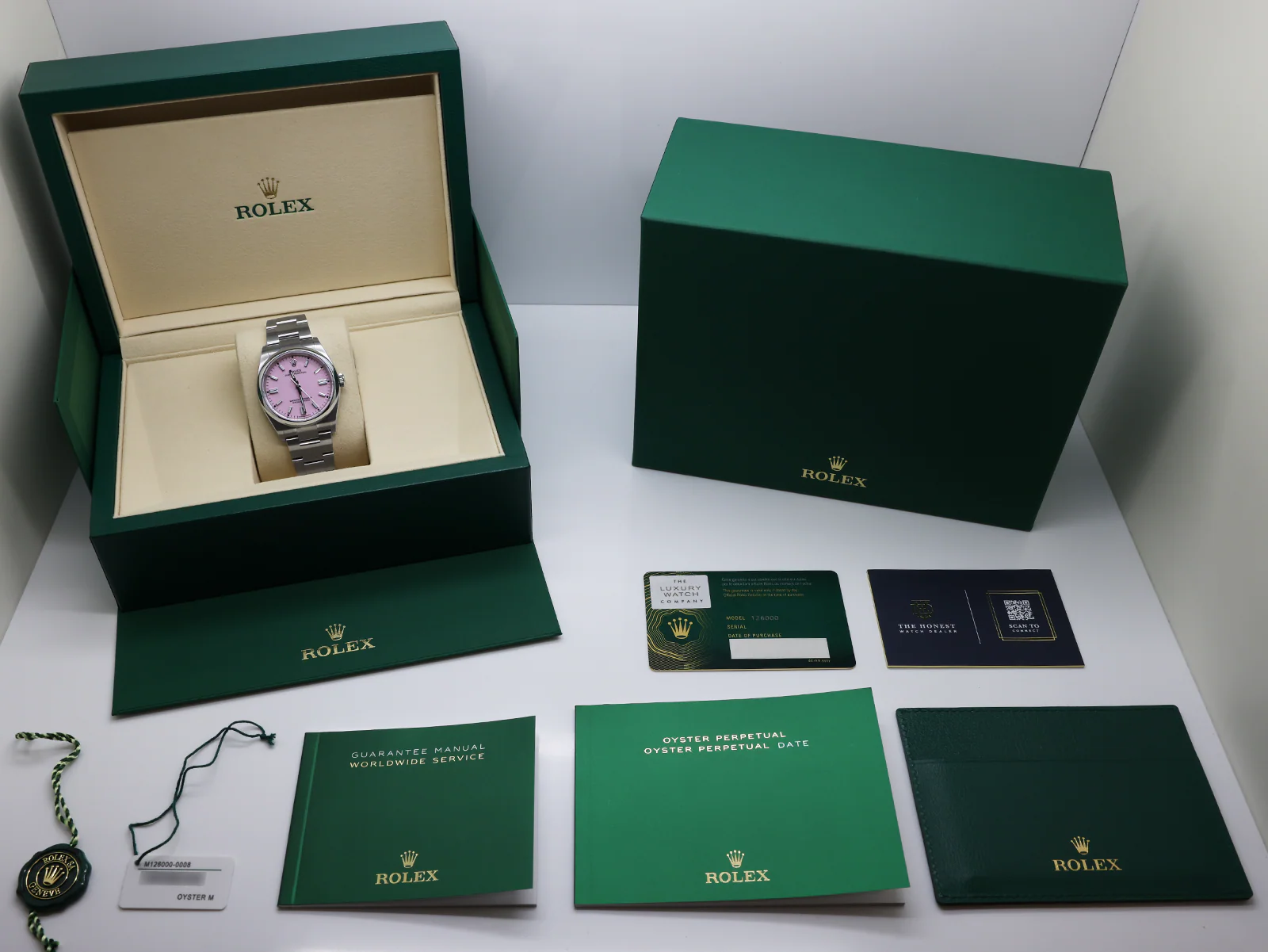 ROLEX OYSTER PERPETUAL 36mm 126000 STAINLESS STEEL CANDY PINK DIAL UNWORN 2026 UK B&P - Image 2