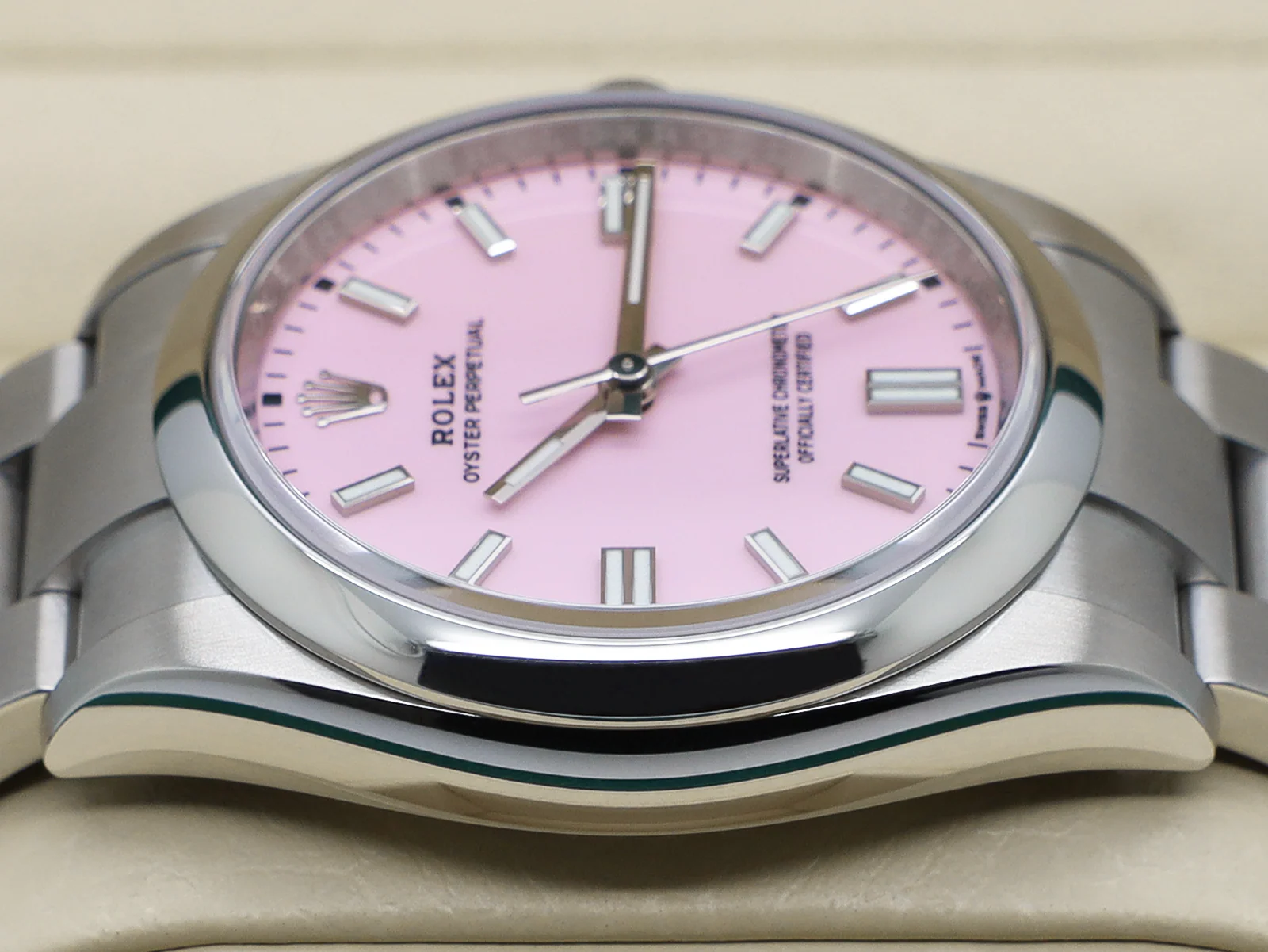 ROLEX OYSTER PERPETUAL 36mm 126000 STAINLESS STEEL CANDY PINK DIAL UNWORN 2026 UK B&P - Image 4
