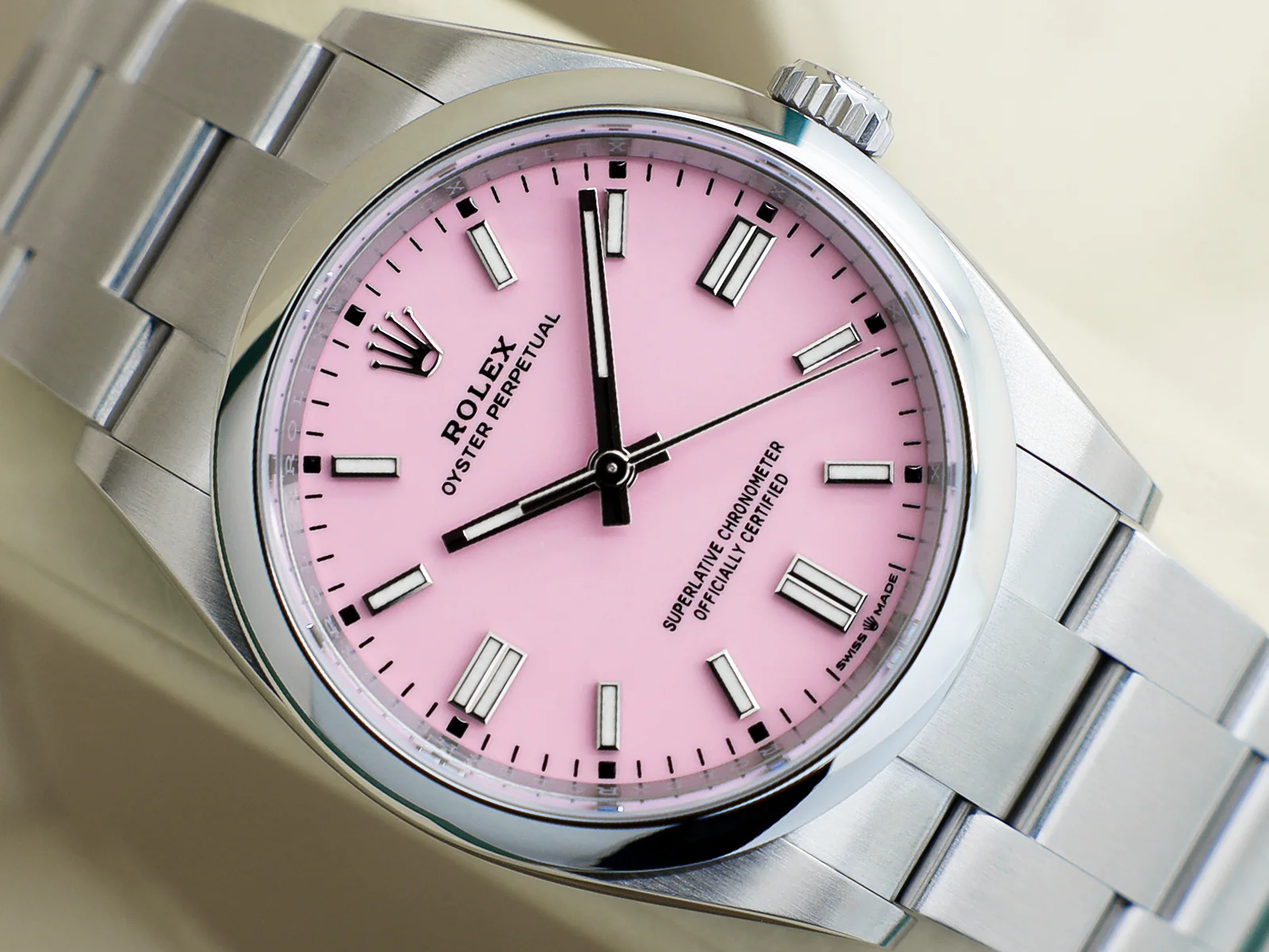 ROLEX OYSTER PERPETUAL 36mm 126000 STAINLESS STEEL CANDY PINK DIAL UNWORN 2026 UK B&P - Image 6